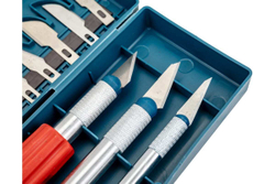 Набор скальпель-ножей для точных работ по дереву ВОЛАТ 13 предметов 18030-13