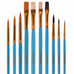 Кисти ЮНЛАНДИЯ "ЮНЫЙ ВОЛШЕБНИК", набор 10 шт. (пони - 5 шт., синтетика - 3 шт., щетина - 2 шт., круглые), 200896