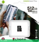 Карта памяти Kingston microSDHC 512GB Class10 (SDCS2/512GBSP)