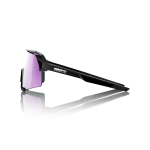 Спортивные очки 100% S3 Polished Black - HiPER Lavender Mirror Polarized Lens