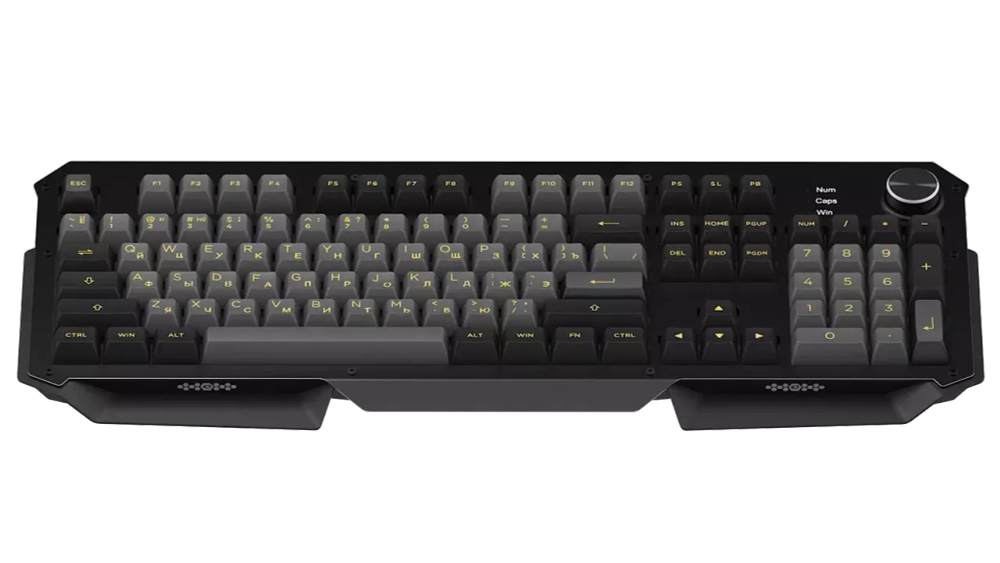 AKKO 6104S Black&Silver USB Cable RGB  Wine Red switches, ASA profile keycap