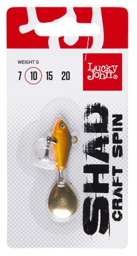 Тейл-спиннер Lucky John SHAD CRAFT SPIN 10.0г  016 в блистере