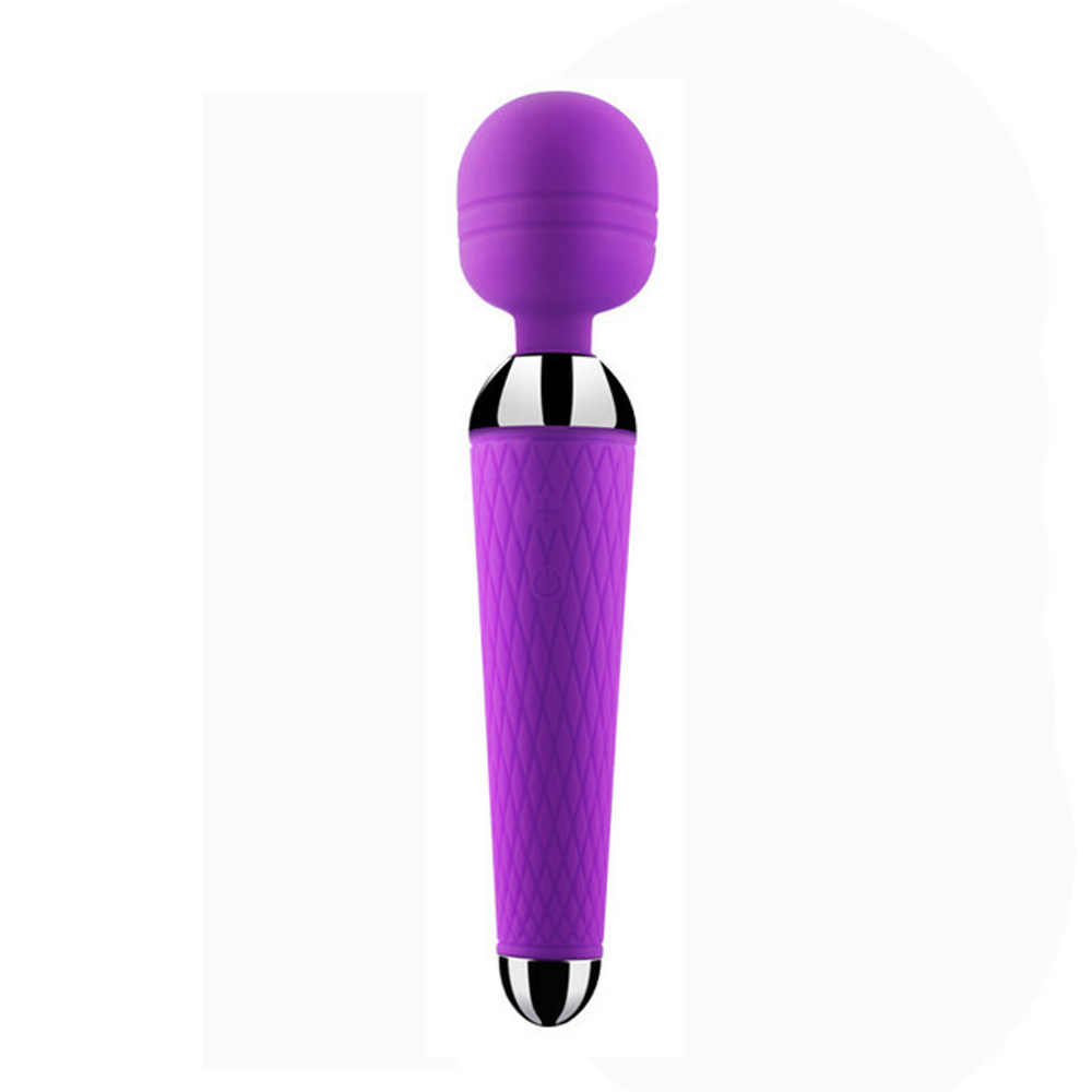 Маленький мощный силиконовый вибратор Female Massage Wand 10 режимов (фиолетовый) (Цвет: фиолетовый)