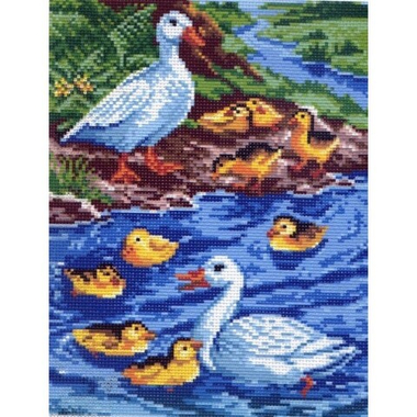 "На пруду"-0302 канва с рисунком