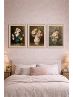 Картина на стену "Винтажный букет" 37×47 см холст