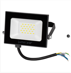 Прожектор светодиодный 30W 5700K IP65 черный Lumin arte LFL-30W/05