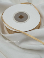 Лента атласная бежевая 3 мм