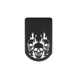 Пятка +3 патрона для магазинов Grand Power, ПЛК, CZ, Tanfoglio с гравировкой Череп