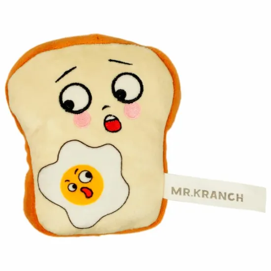 Mr.Kranch Игрушка для собак "Тост с пищалкой", 10см