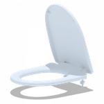 Сиденье для унитаза  белое АНИ ПЛАСТ WS0320P пласт.креп. м/лифт(Элеганс,Комфорт,Алькор) ПАКЕТ