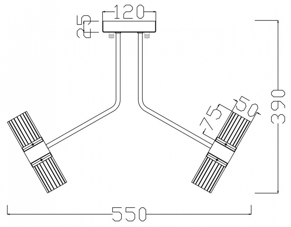 Люстра на штанге Freya FR6038CL-L60B