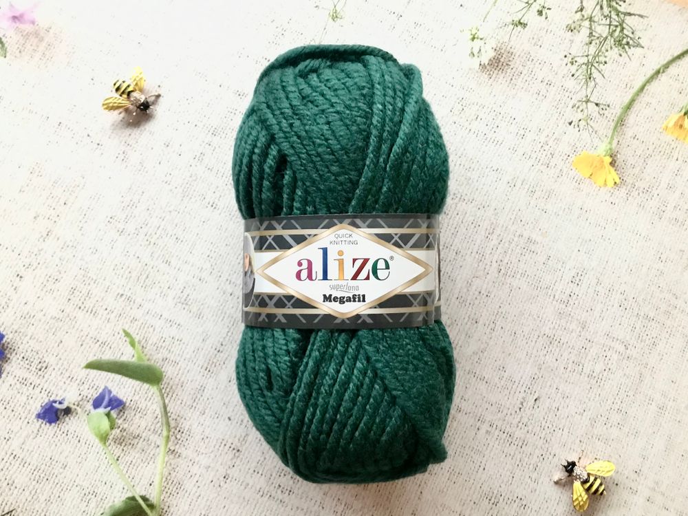 Пряжа ALIZE &quot;Superlana Megafil&quot; 426 зеленый
