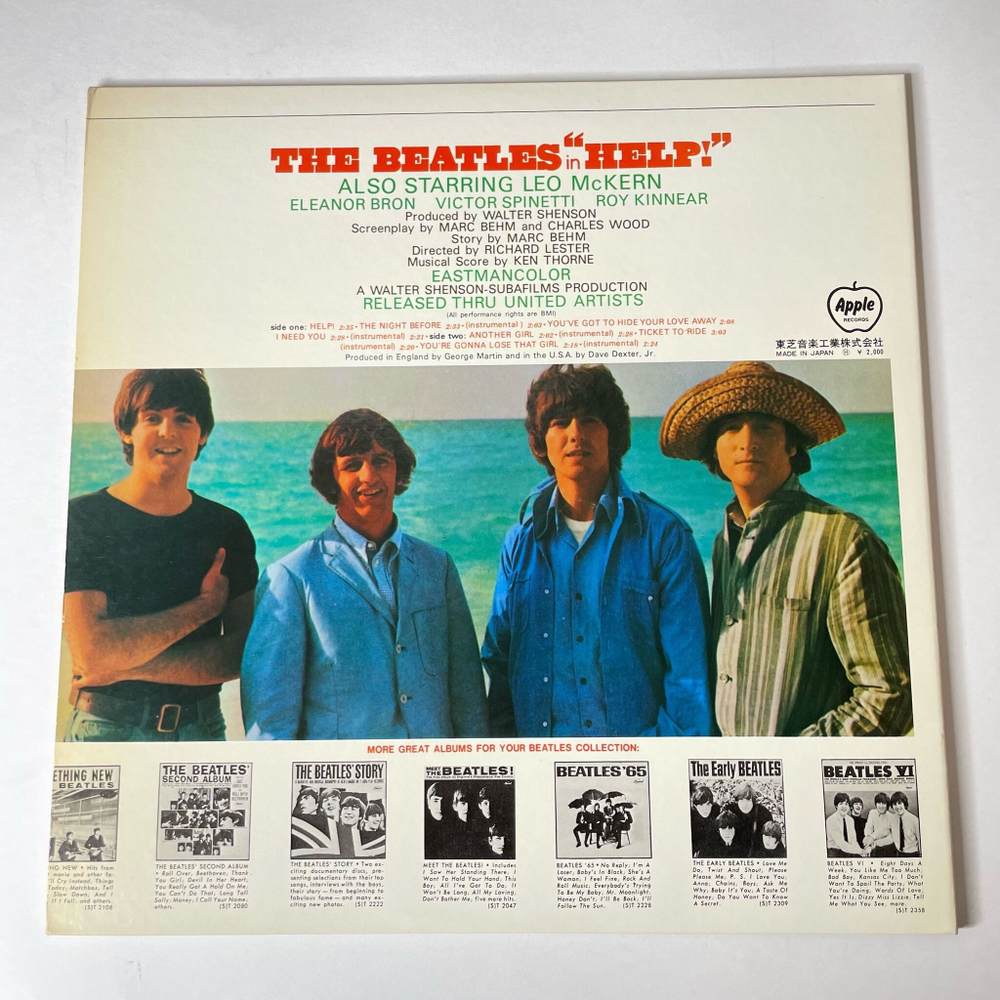 Винтажная виниловая пластинка LP The Beatles Help (Motion Picture Soundtrack) (Japan 1972) (No Obi) Another Girl