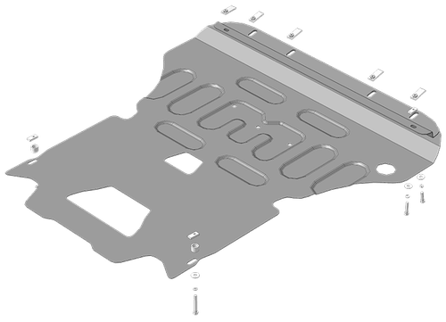Защита стальная 2 мм Д, КПП Audi Q5 MOTODOR.70101