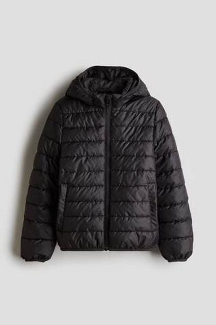 H&M Утепленная водоотталкивающая куртка, черный