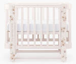 Детская кроватка-трансформер Happy baby Mommy Love в комплекте с расширением 160х70 pink
