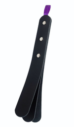 Черный мини-пэддл из трех слоев кожи - 25 см. (Цвет: черный)