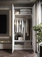 Шкаф Распашной Белый 101х220х52,5 SOHO