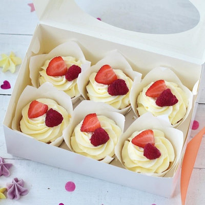 Капкейки ванильные 6 шт