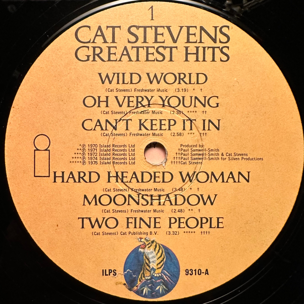 Cat Stevens - Greatest Hits (Англия 1975г.)