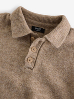 Брюки трикотажные и поло с длинным рукавом трикотажное в комплекте для мальчика Next K82-473, Бежевый