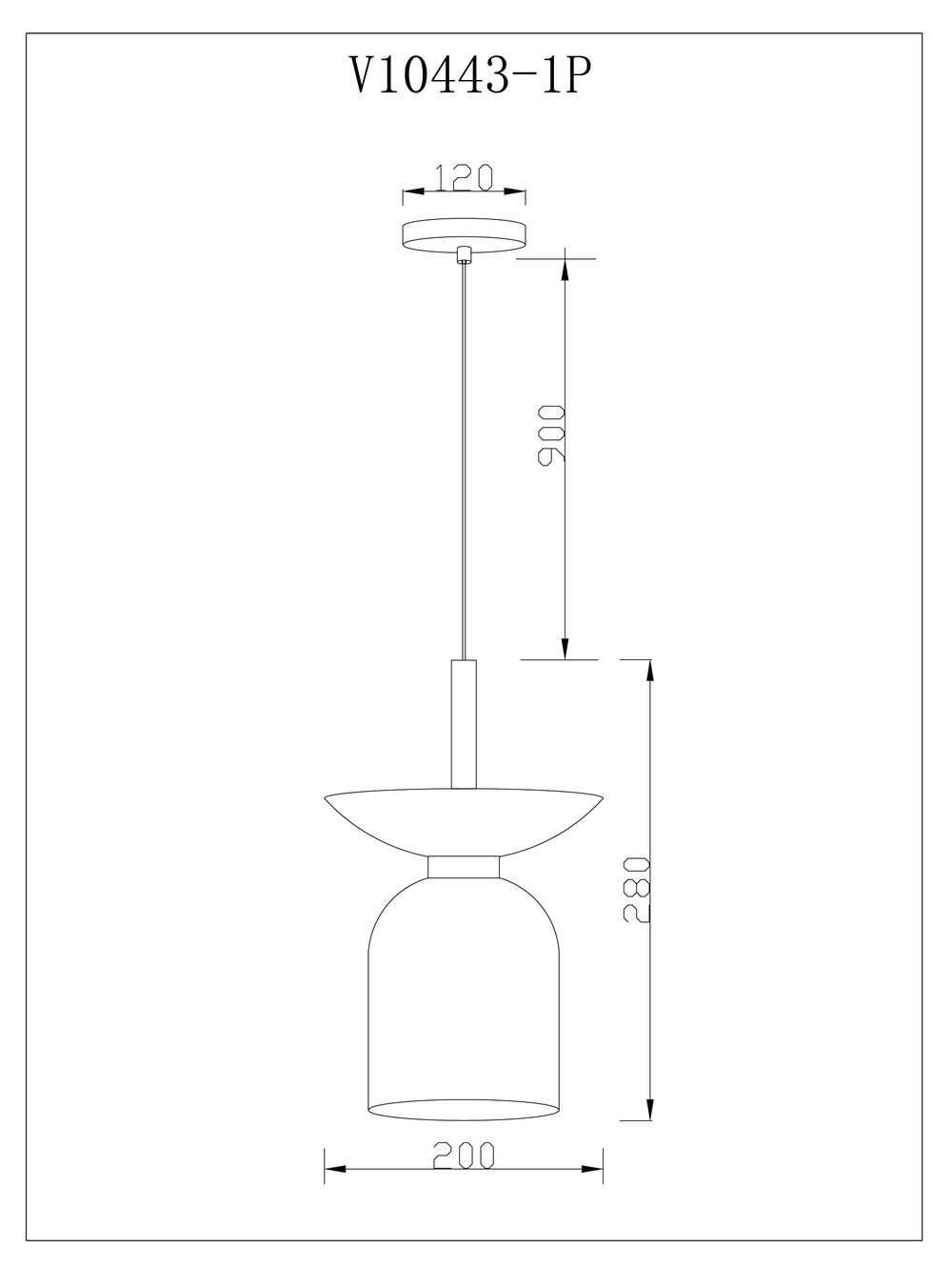 Светильник подвесной Moderli V11554-1P Lecce