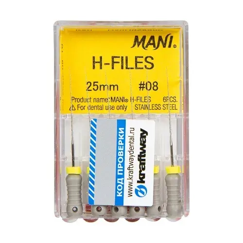 H-Files №08 MANI 6шт, 25мм