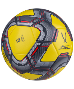 Мяч футбольный Grand №5, желтый/серый/красный