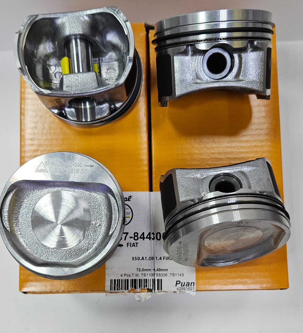 Поршни с кольцами +0.40 Fiat 1.4 NURAL