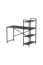 Рабочий стол с вертикальными полками 120х60 - антрацит