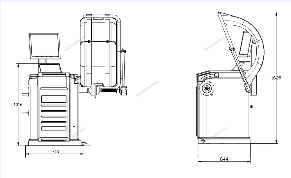 NORDBERG (4523A) Станок балансировочный автомат с дисплеем