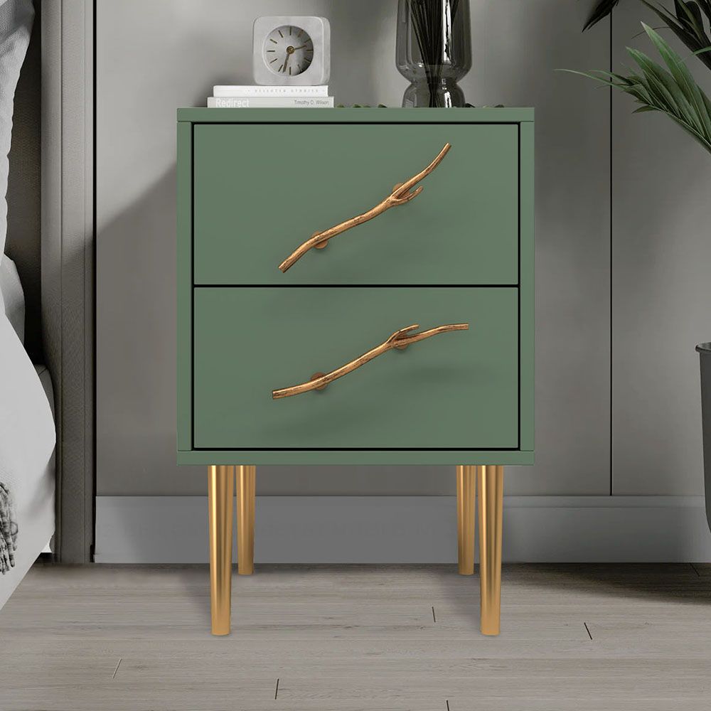 Тумба Арт Колор matte Стайл Голд Зеленый нефрит матовый