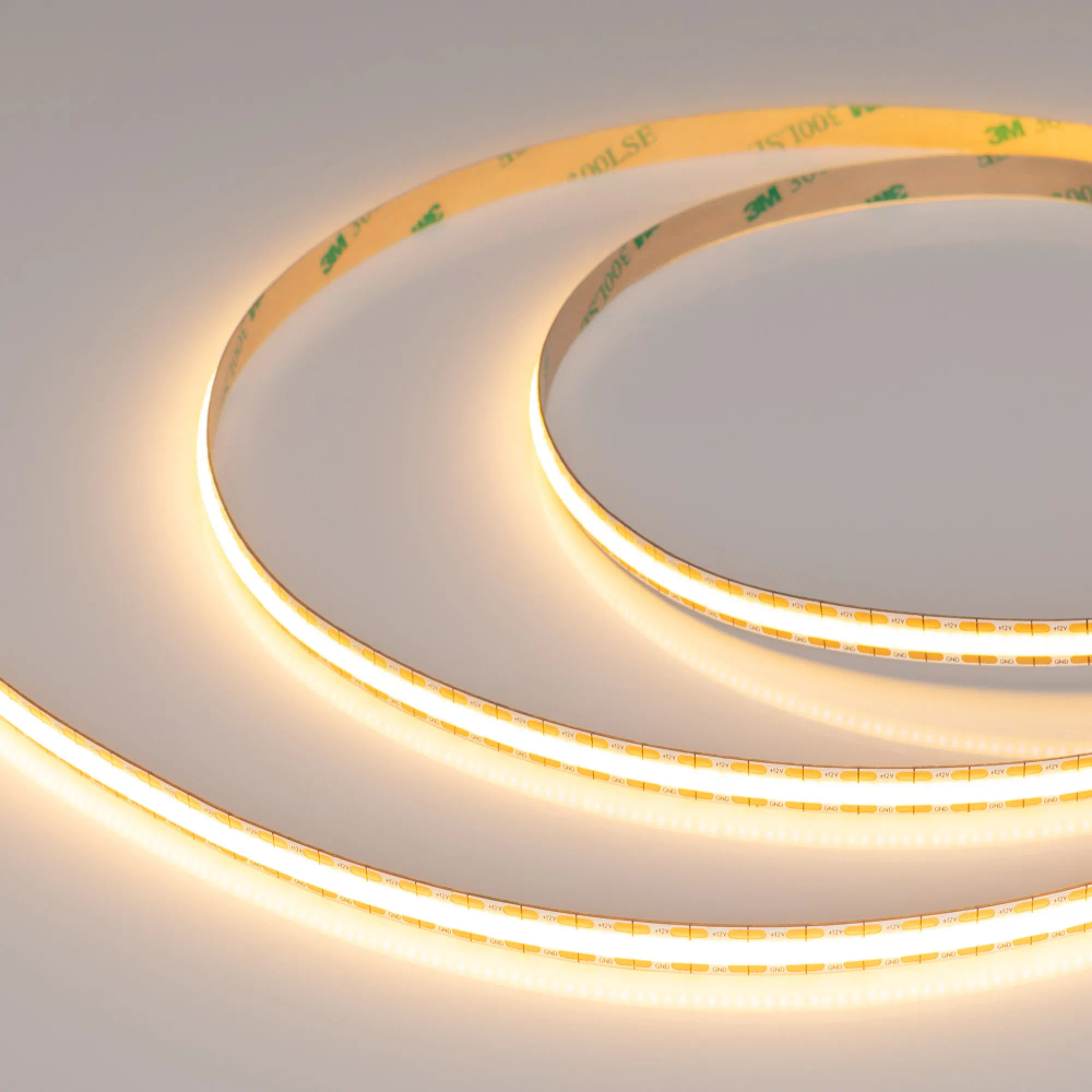Светодиодная лента COB-X528-8mm 12V Warm2700 (11 W/m, IP20, CSP, 5m) (Arlight, -) 041795