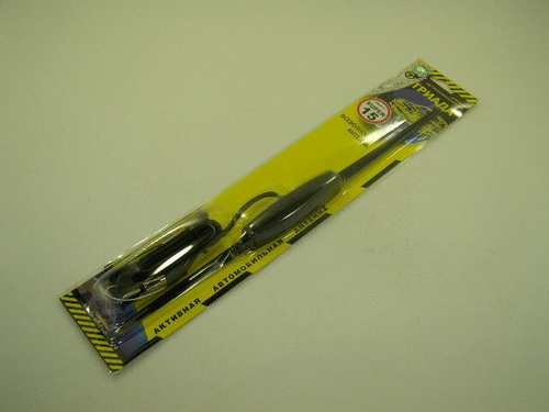 Антенна акт. на лоб. стекло 15 Super всеволн. с улучш. кач. приема (Триада)