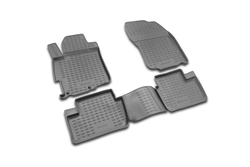 Коврики Standard, в салон MITSUBISHI Lancer X 03/2007- , 4 шт. (полиуретан, чёрные) Element.NLC.35.13.210