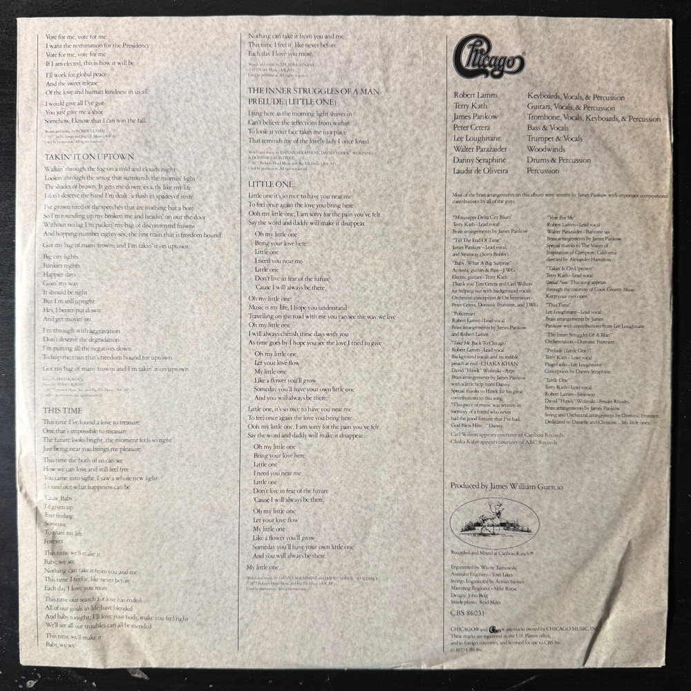 Chicago - Chicago XI (Европа 1977г.)