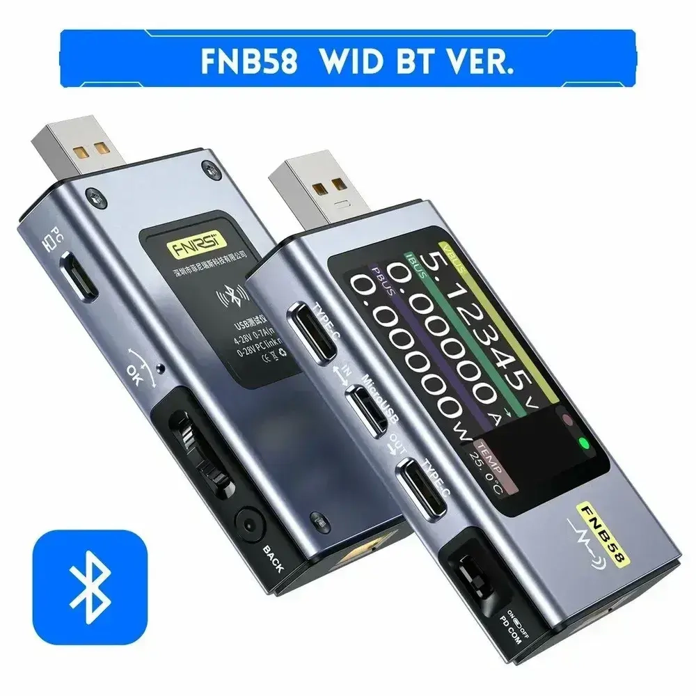 Тестер USB Fnirsi FNB58 Bluetooth