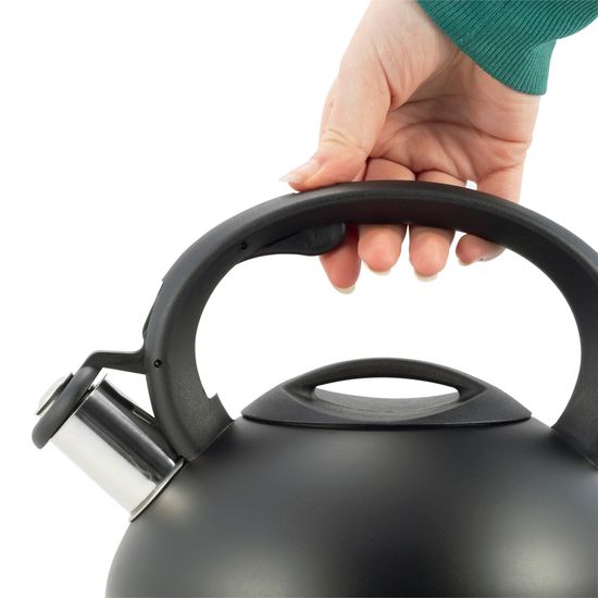 Чайник 2,5 л. из нержавеющей стали со свистком Ofenbach NB 100302 и ручкой из нейлона