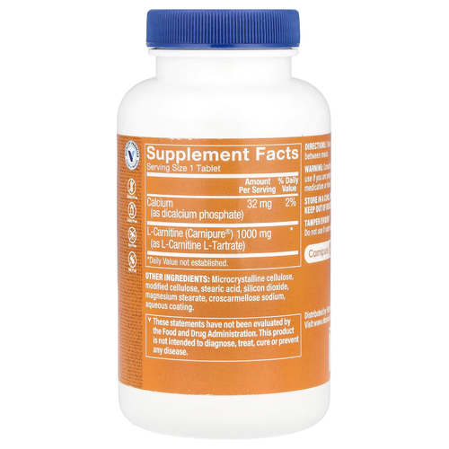 The Vitamin Shoppe, L-карнитин Carnipure®, 1000 мг, 100 таблеток