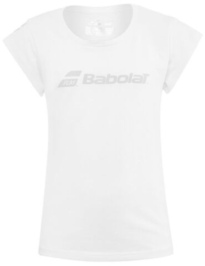 Футболка для девочки теннисная Babolat Exercise Tee Girl - white