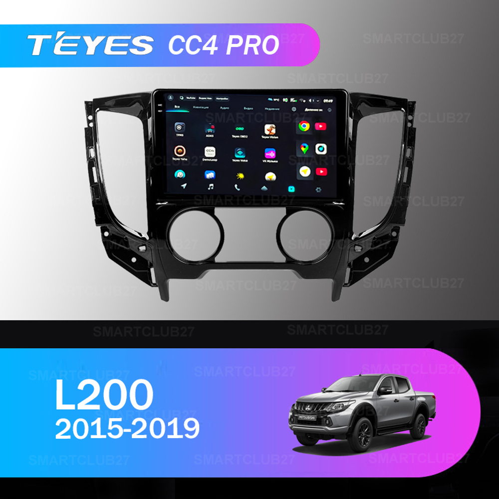 Teyes CC4 Pro 9" для Mitsubishi L200 2015-2019