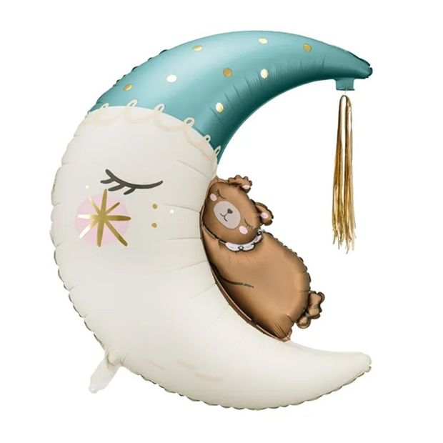 Party Deco Шар фигура Мишка на луне 26"/67СМ H X 18"/45СМ W (БГ-)