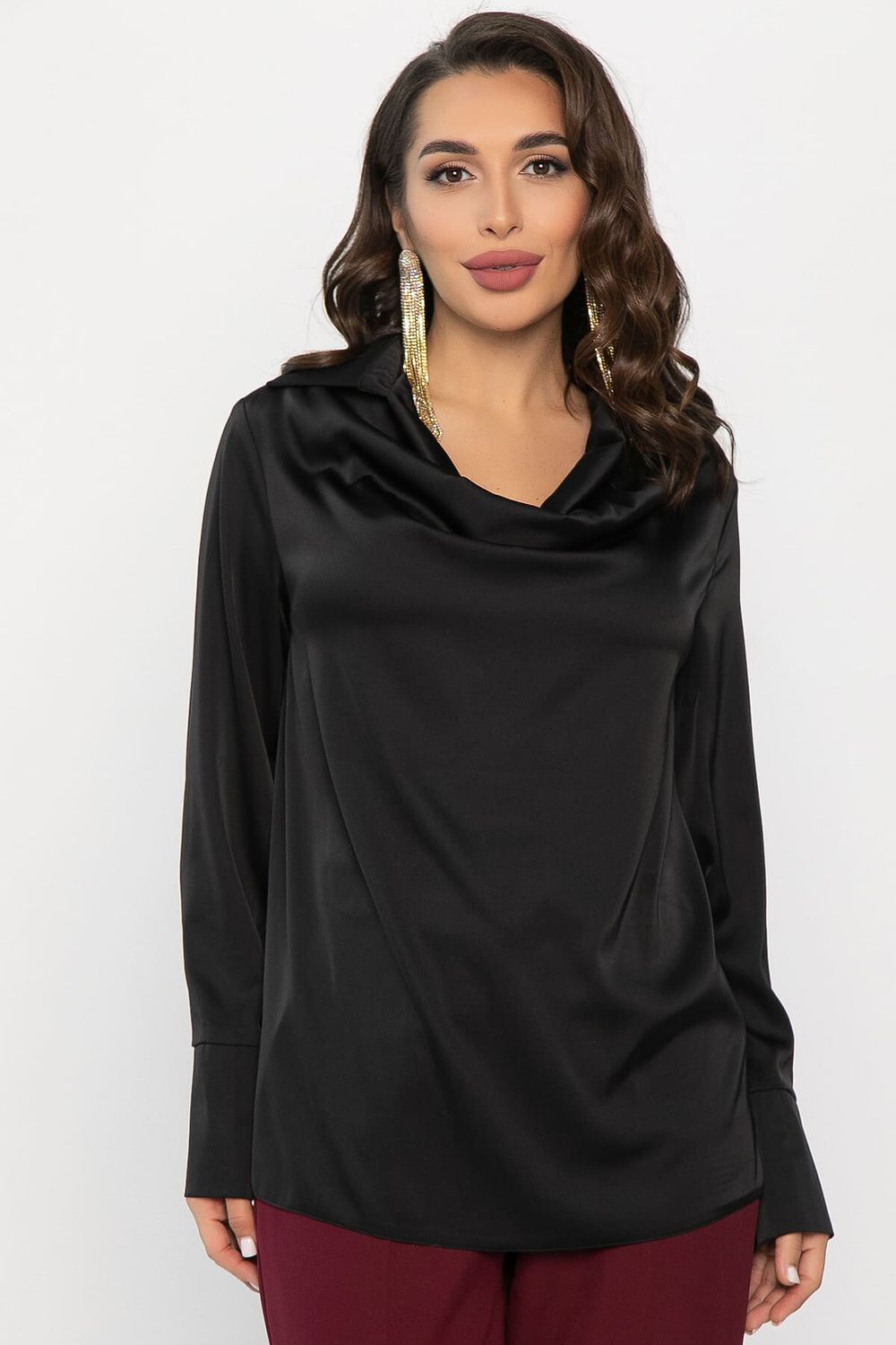 Блуза Шелковая сказка (черная) Б14379-33М LT Collection