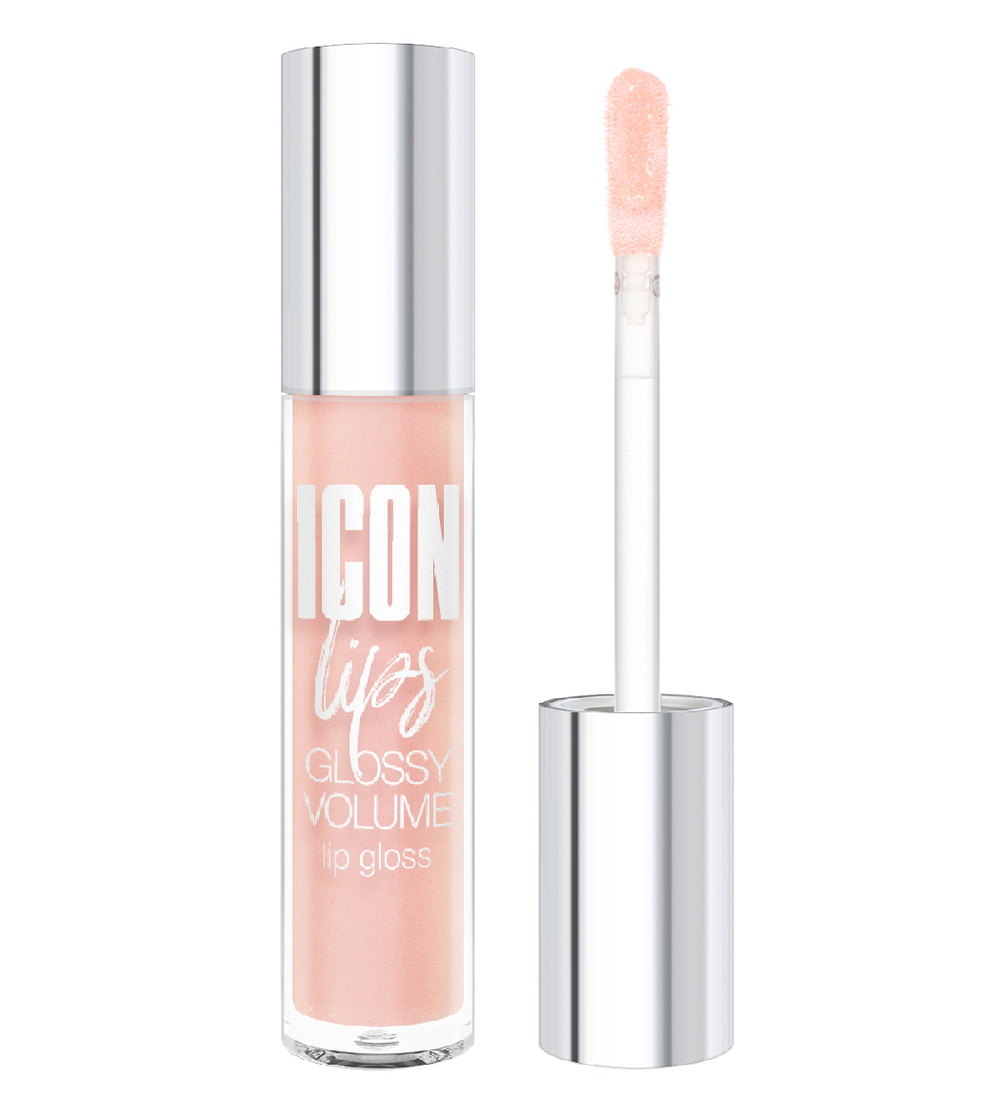 LuxVisage Блеск для губ с эффектом объёма Icon Lips Тон 501 Baby Pink 3,4 мл