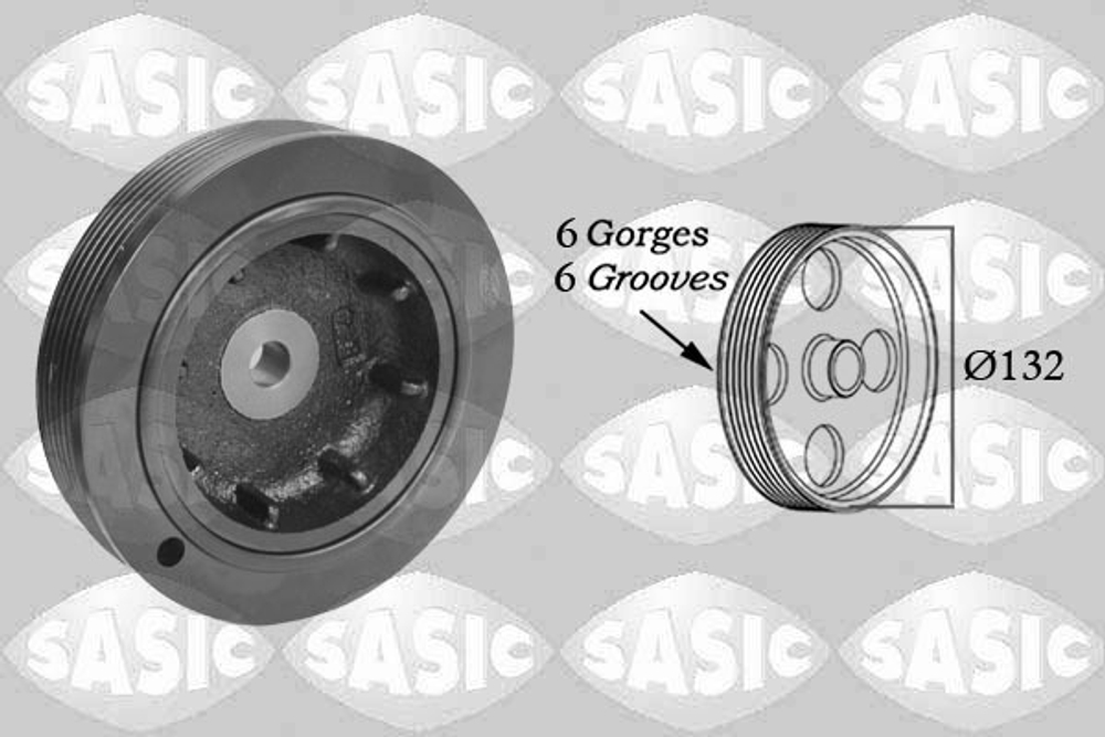 SASIC - 2154003-SAS - Belt Pulley, crankshaft