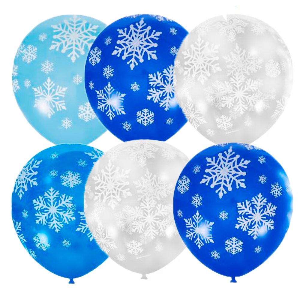 воздушные шары снежинки