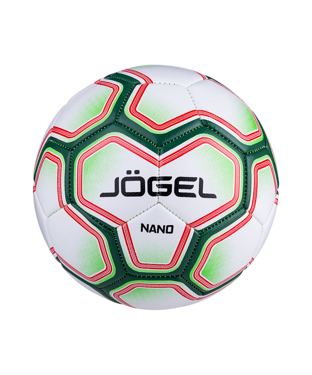 Мяч футбольный Nano №3, белый/зеленый
