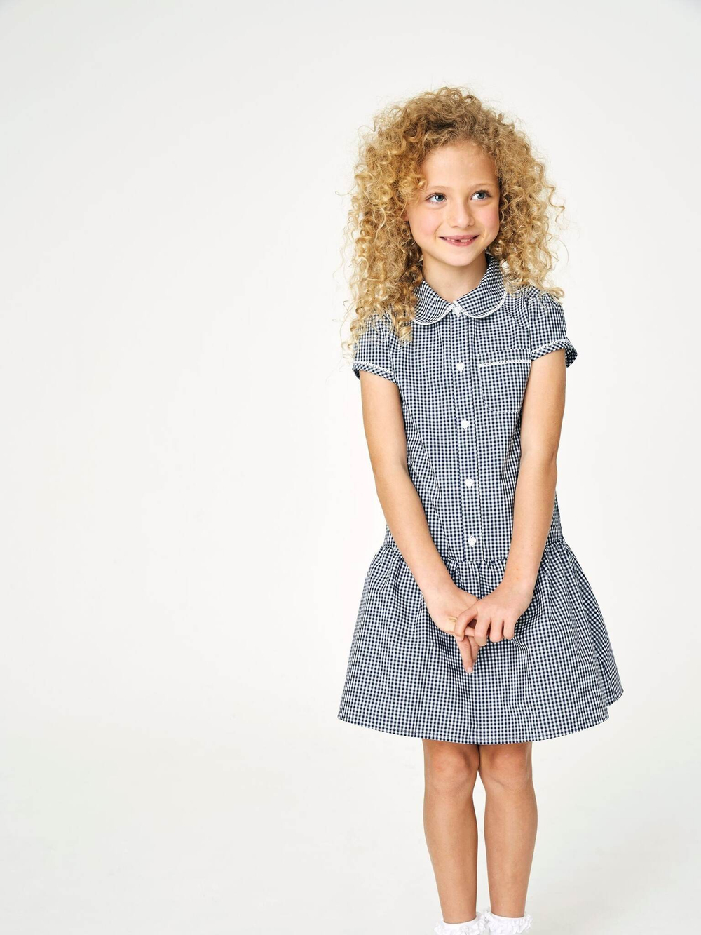 Платье школьное для девочки Next 356-154, Темно-синий