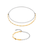 Колье Coeur de Lion Gold-Silver 0804/10-1617