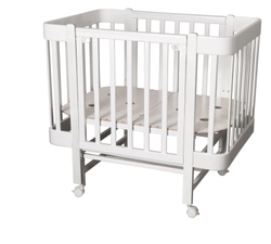 Кровать детская Indigo Tiny (100х70) продольный маятник на колесах + ОРТОПЕДИЧЕСКИЙ МАТРАС В ПОДАРОК!